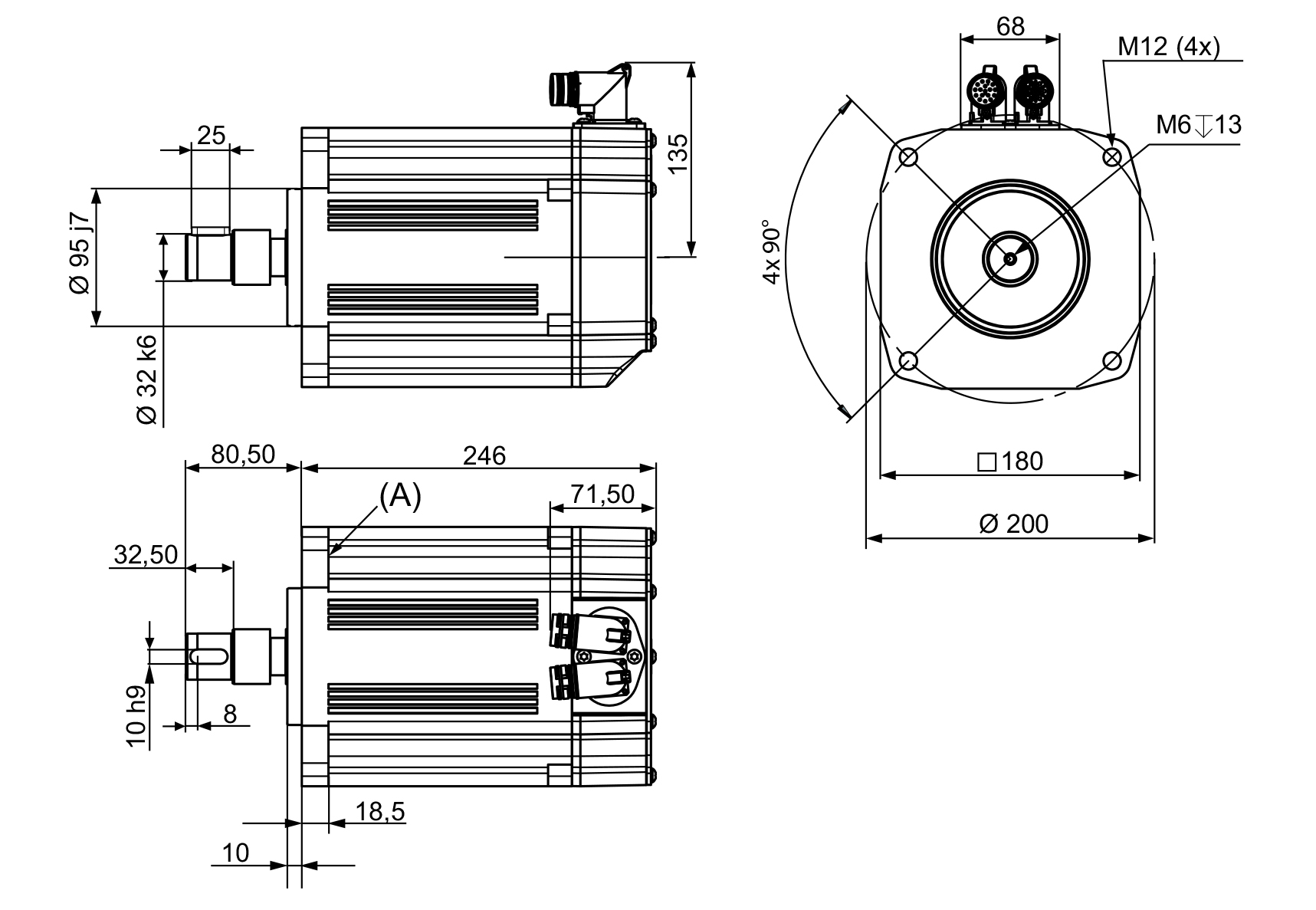 ABB外部軸電機(jī)MU400 3HAC040658-002 ABB外部軸電機(jī)MU400 3HAC040658-002